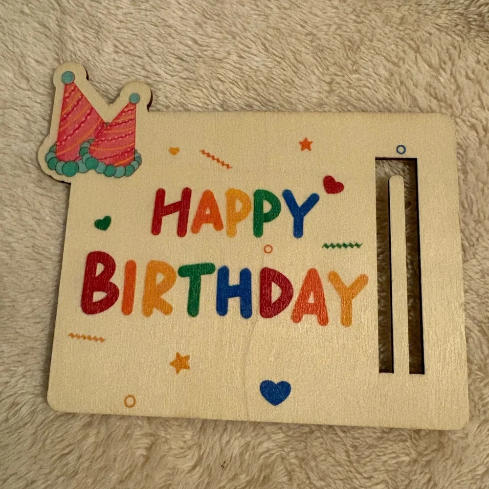 Colorful Happy Birthday Cash Holder